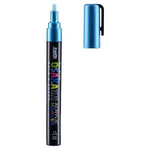 Picture of JUNIOR ACRYLIC MARKER 2MM METALLIC BLUE